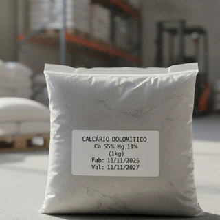 Calcário Dolomítico 1kg Corretivo de Solo Acidez com Magnésio para Plantas e Horta - Promoção !