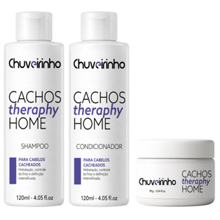 Kit Cachos Perfeitos 3 em 1 Chuveirinho 💜 Hidratação, Controle de Frizz e Definição dos Cachos!! 👩🏽‍🦱