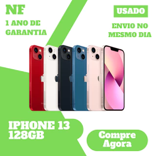 [USADO] Celular Apple iPhone 13 128gb 5G original 1 Ano de Garantia NF em Oferta na Shopee