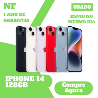 [USADO]  IPhone 14 128GB Original • Envio Imediato • Nota Fiscal em Oferta na Shopee