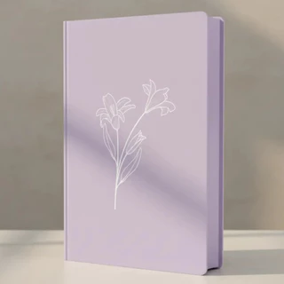 Biblia Feminina NVI | Letra Grande | Lírios Lilás | Capa Dura