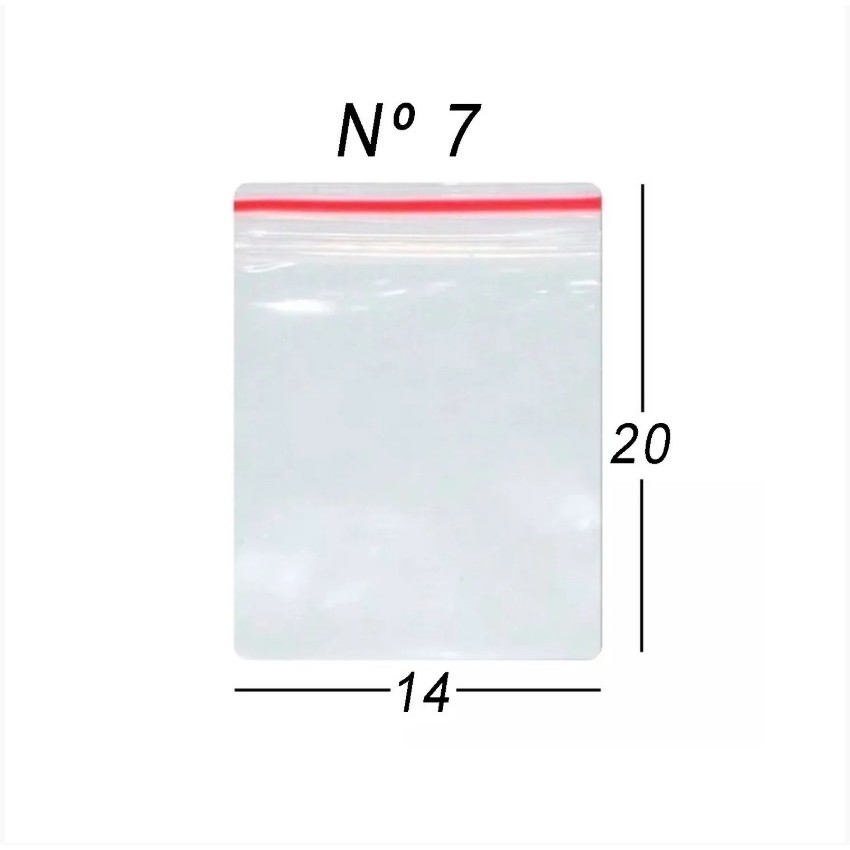 Saco Plástico Zip lock Abre e Fecha Hermético 14x20CM | Shopee Brasil