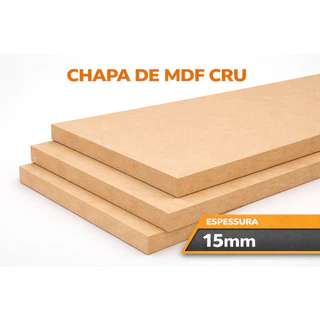 Chapa MDF Cru 15mm – Prateleira Sem Furação | Várias Medidas - Sem Suporte em Oferta na Shopee