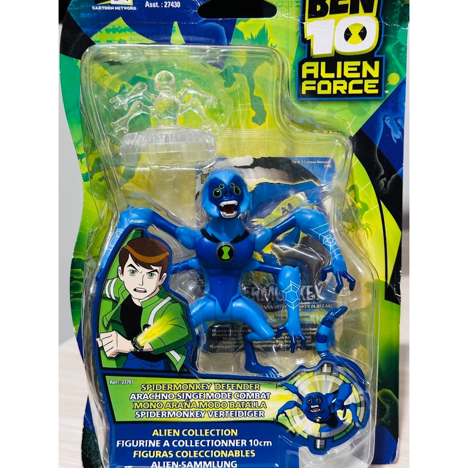 Boneco Macaco Aranha Defender Ben 10 Alien Force Original Novo Lacrado ...