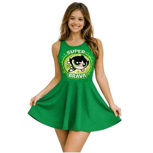 Vestido Fantasia adulto Super Poderosas Docinho | Shopee Brasil