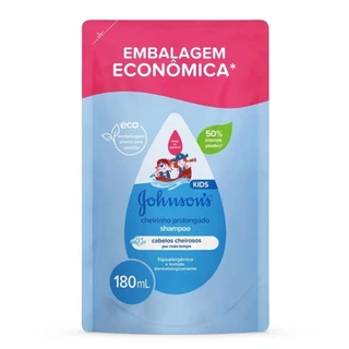 Shampoo Infantil Johnson’s Baby Cheirinho Prolongado Refil 180ml – Ideal para Bebês em Oferta na Shopee