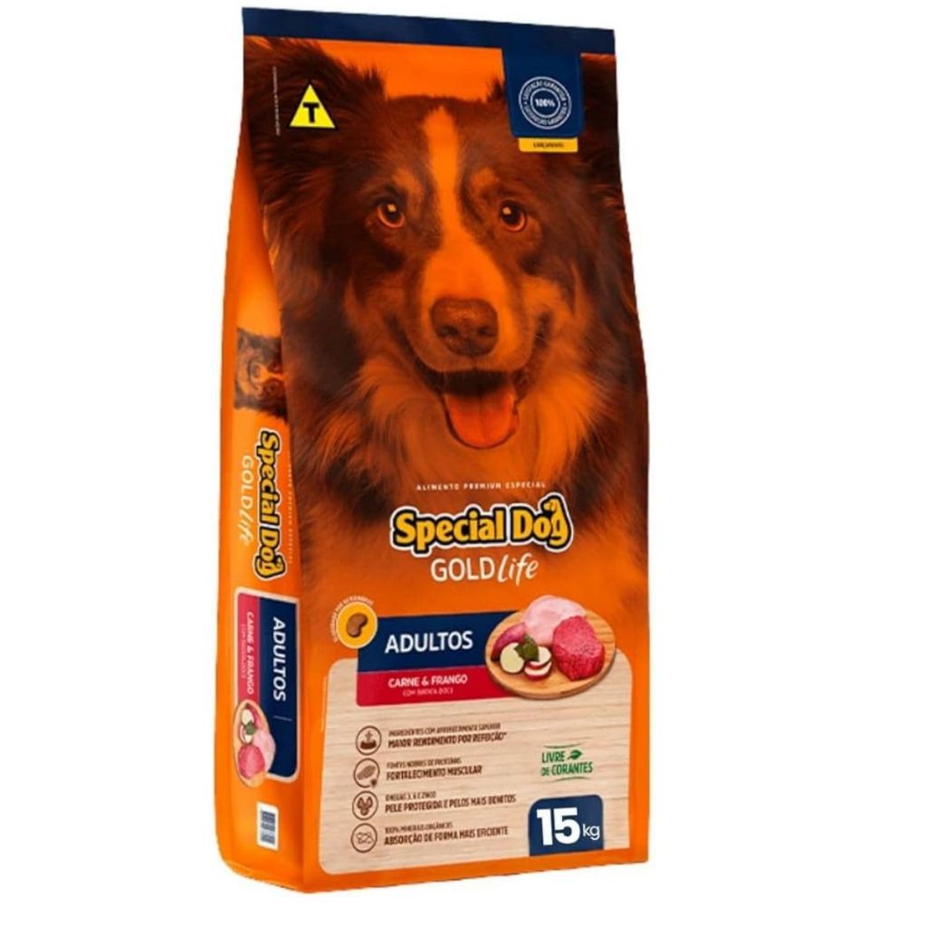 Ração Special dog gold life com batata doce 15kg
