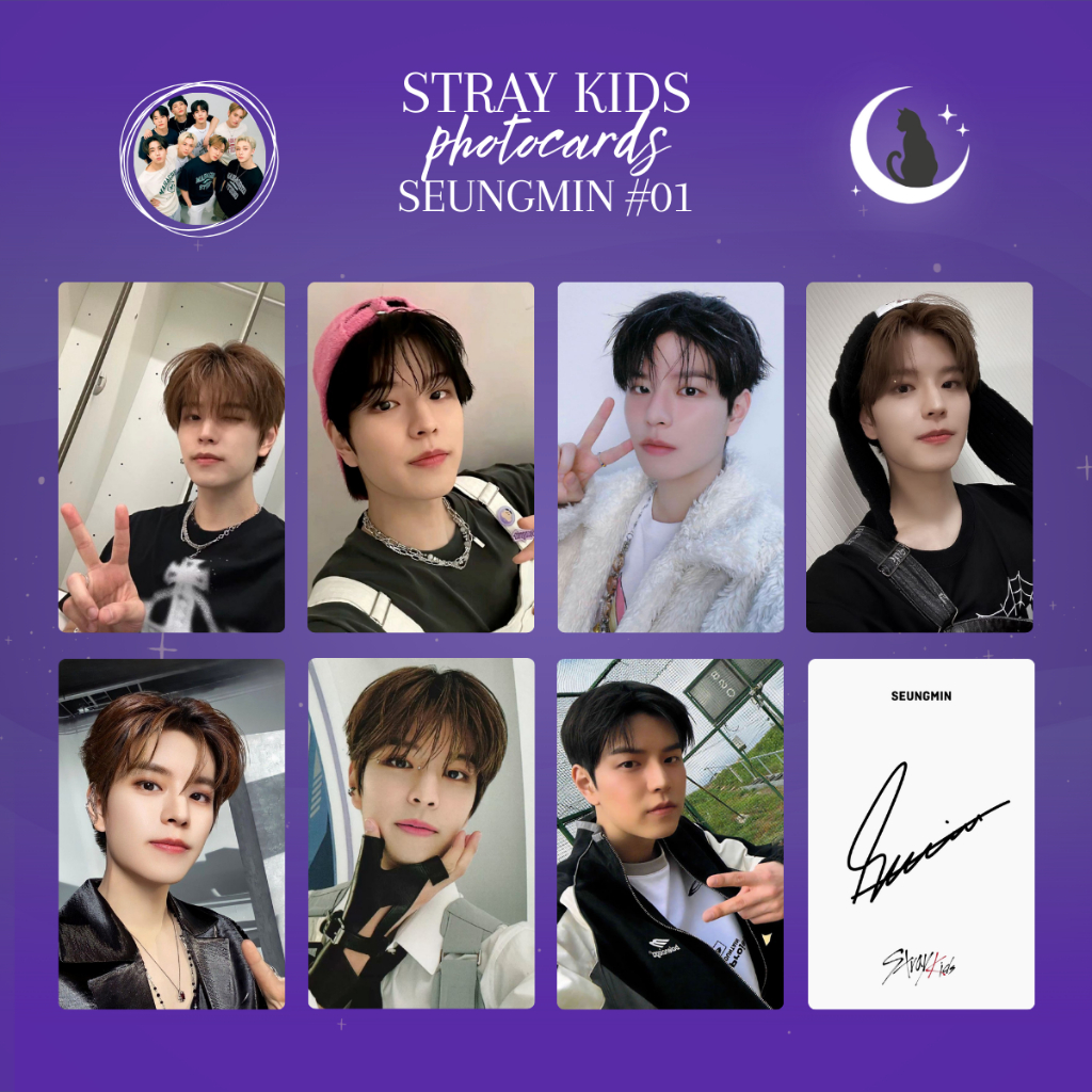 KIT PHOTOCARDS STRAY KIDS SEUNGMIN - FANMADE em Promoção na Shopee