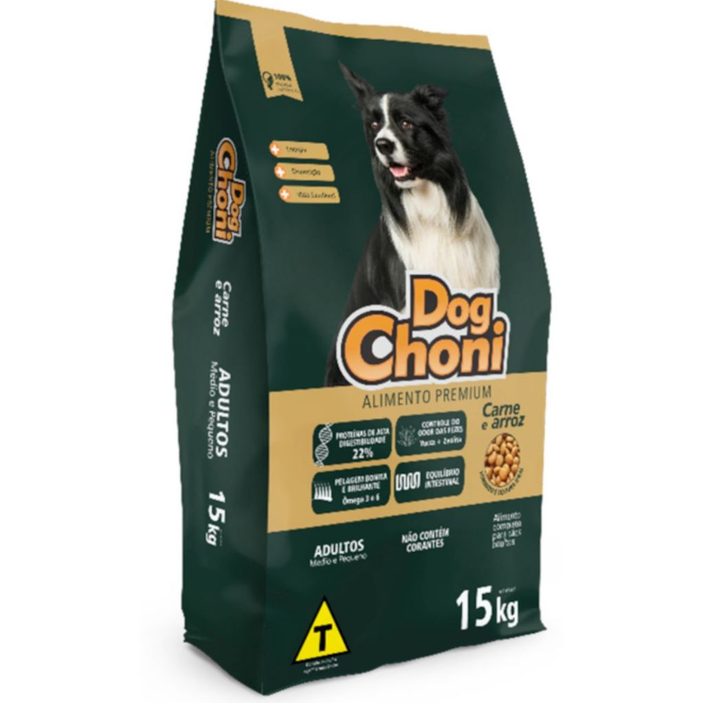 Ração Dog Choni premium com 22% de proteína 15kg | Shopee Brasil