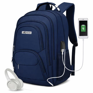 Mochila para Escola Reforçada com Entrada USB Impermeável em Oferta na Shopee