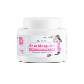 Máscara Esfoliante Facial Rosa Mosqueta Nutritiv Clarea, Hidrata Pele Rosto Contra Sinais de Envelhecimento 55g em Oferta na Shopee