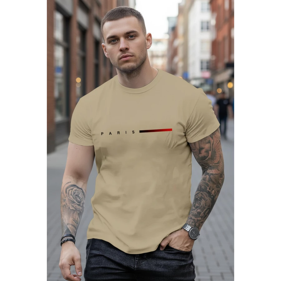 Camiseta Masculina Streetwear Paris Style 100% Algodão Premium Malha 30.1 - foto 3