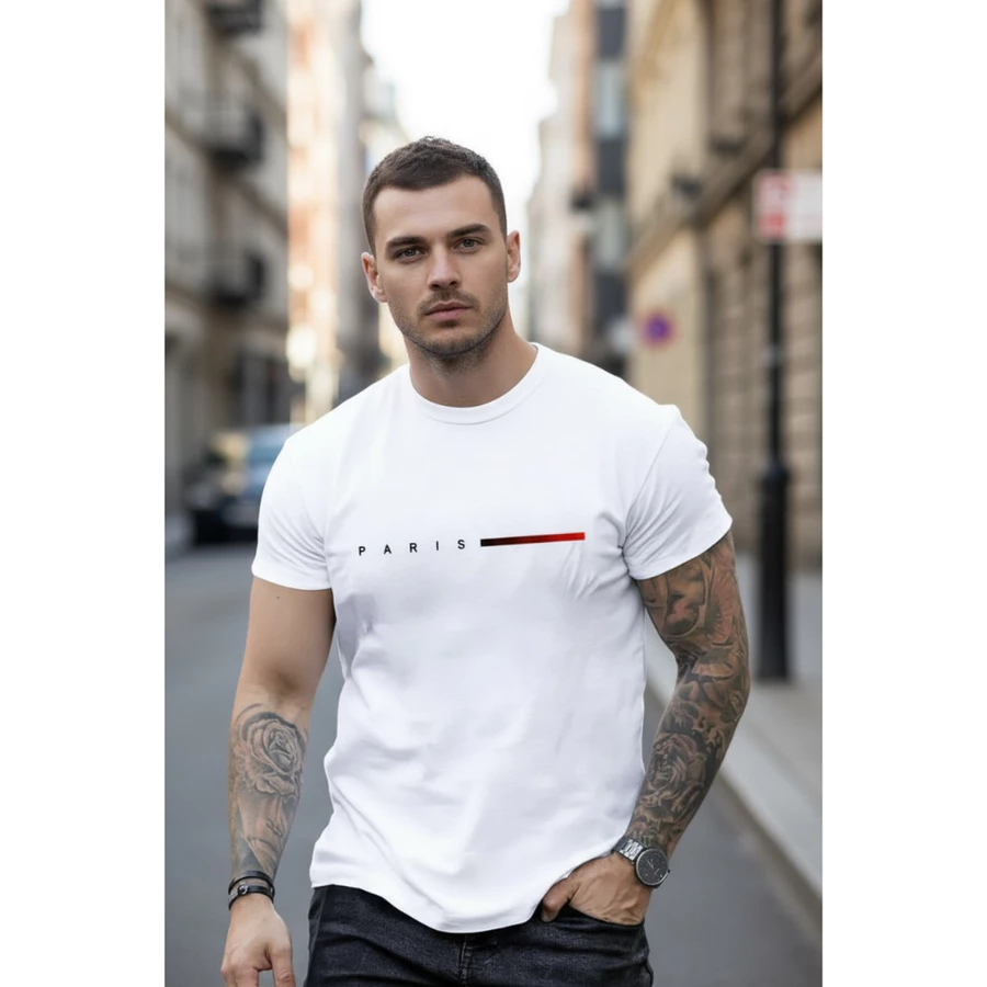 Camiseta Masculina Streetwear Paris Style 100% Algodão Premium Malha 30.1 - foto 2