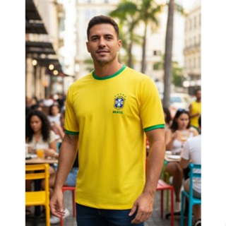 Camiseta Brasil Adulta Personalizado Com Seu Nome E Numero Envio Imediato em Oferta na Shopee