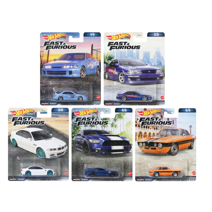 FURIOUS&FURIOUS MATTEL Hotwheels まとめ売り Hot Wheels Velozes e Furiosos /Fast & Furious Premium HNW46