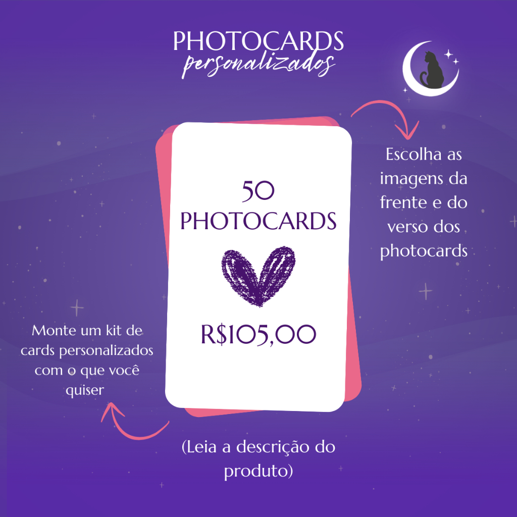 50 photocards personalizados (kit) | Shopee Brasil
