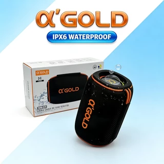 Caixa de Som SM-33 GOLD 15W Potente com Bluetooth 5.3 | 5-6h de Bateria | TWS | Som Stereo em Oferta na Shopee