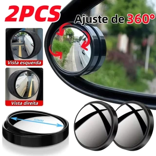 Kit 2 Espelhos Retrovisores Convexo Ajustáveis Antipontos Cegos - Segurança Total em Oferta na Shopee