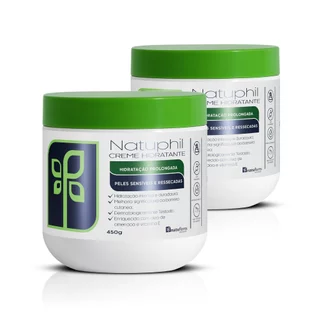 Kit 2 Creme Hidratante para o Corpo Natuphil 450g NatuFlores em Oferta na Shopee