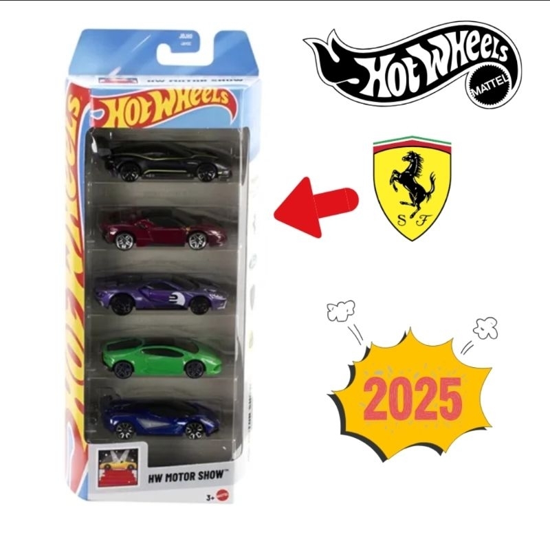 Hot Wheels Ferrari Pack Motor Show Lamborghini | Shopee Brasil