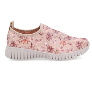 Tênis N35 Tricot Floral Usaflex Feminino em Oferta na Shopee