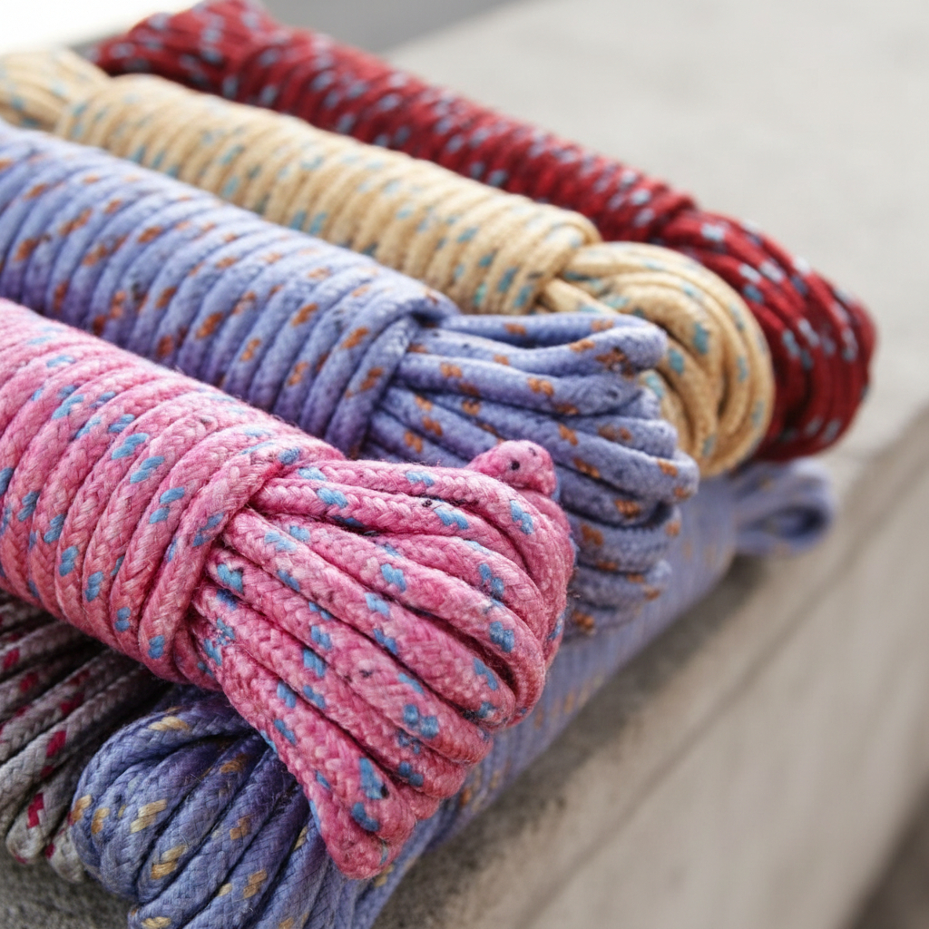 Corda Multiuso Varal Reforçada Trançada Resistente de Nylon para Roupas ...