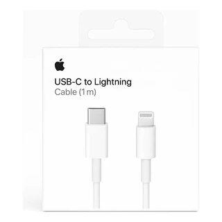 Cabo Carregador Iphone Original Apple Tipo-c Para Lightning Branco