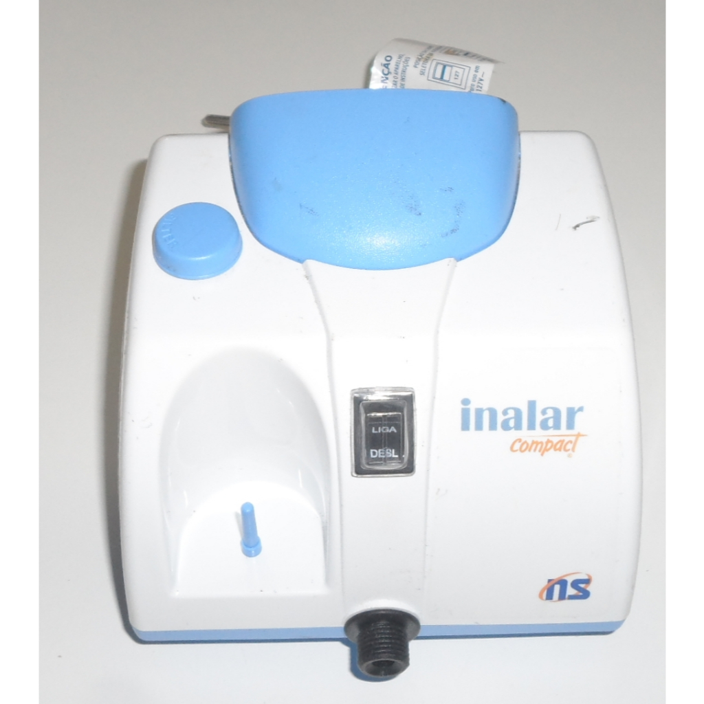 Inalador Nebulizador Compressor Inalar Compact NS Cor Branco 110V ou ...