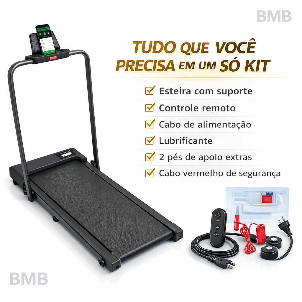 Esteira Elétrica Love Home Dobrável Compacta Silenciosa 800W Caminhada ...