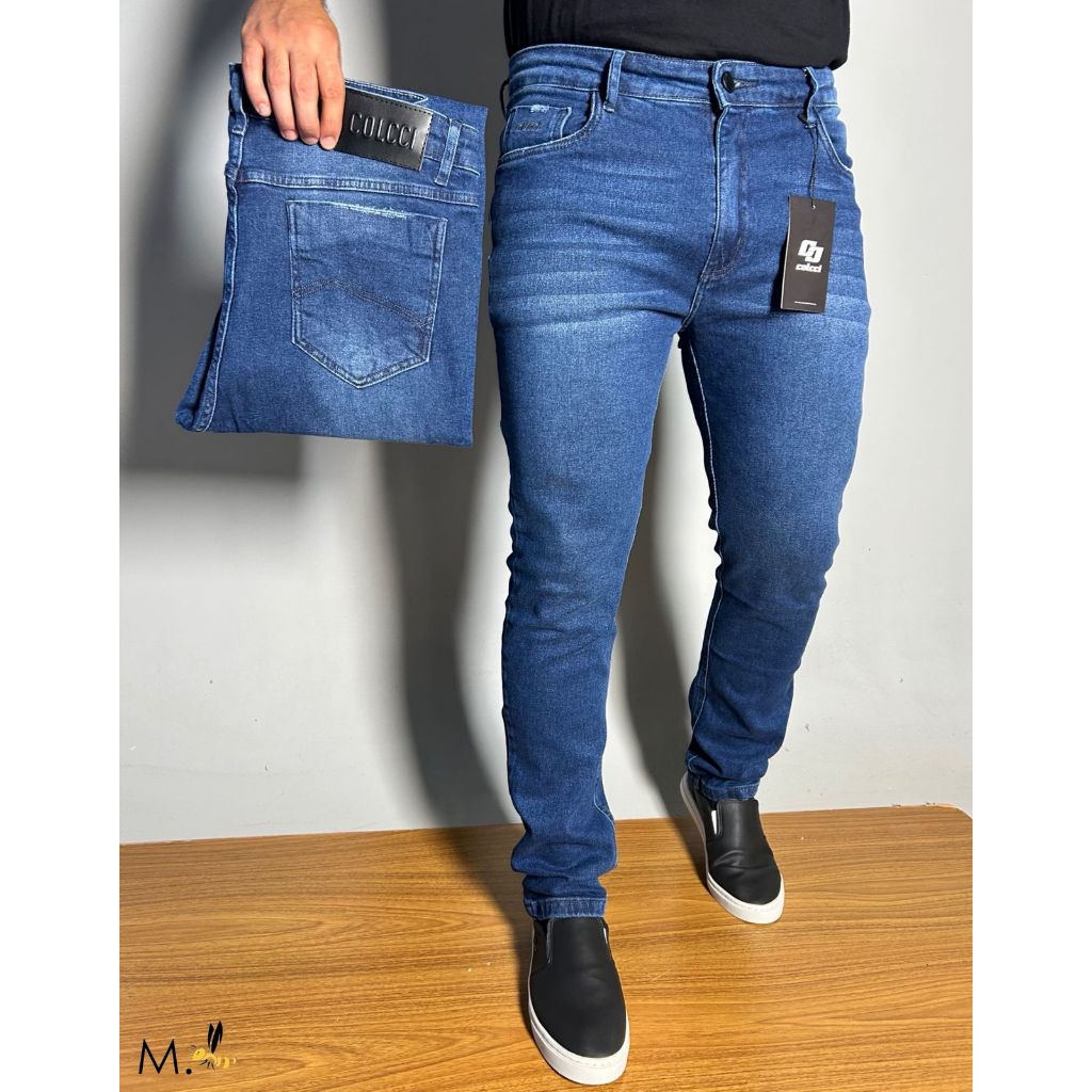 Calça Masculina Jeans Slim – Moderna, Confortável e Versátil | Shopee ...
