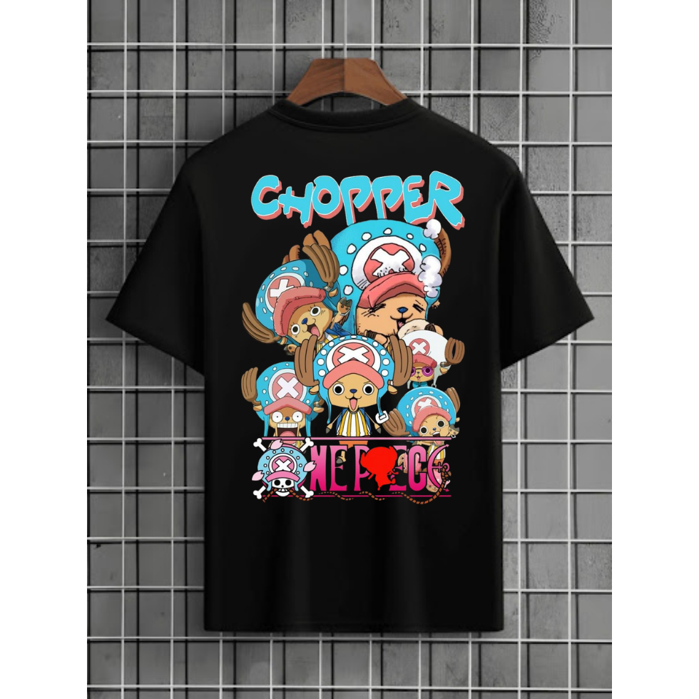 Camiseta One Piece Chopper | Tony Tony Chopper Anime Preta