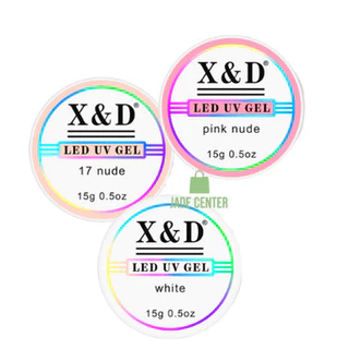 Kit 3 Gel 15g X&D Para Unhas Gel fibra XED XD Profissional Alongamento De Unha em Oferta na Shopee