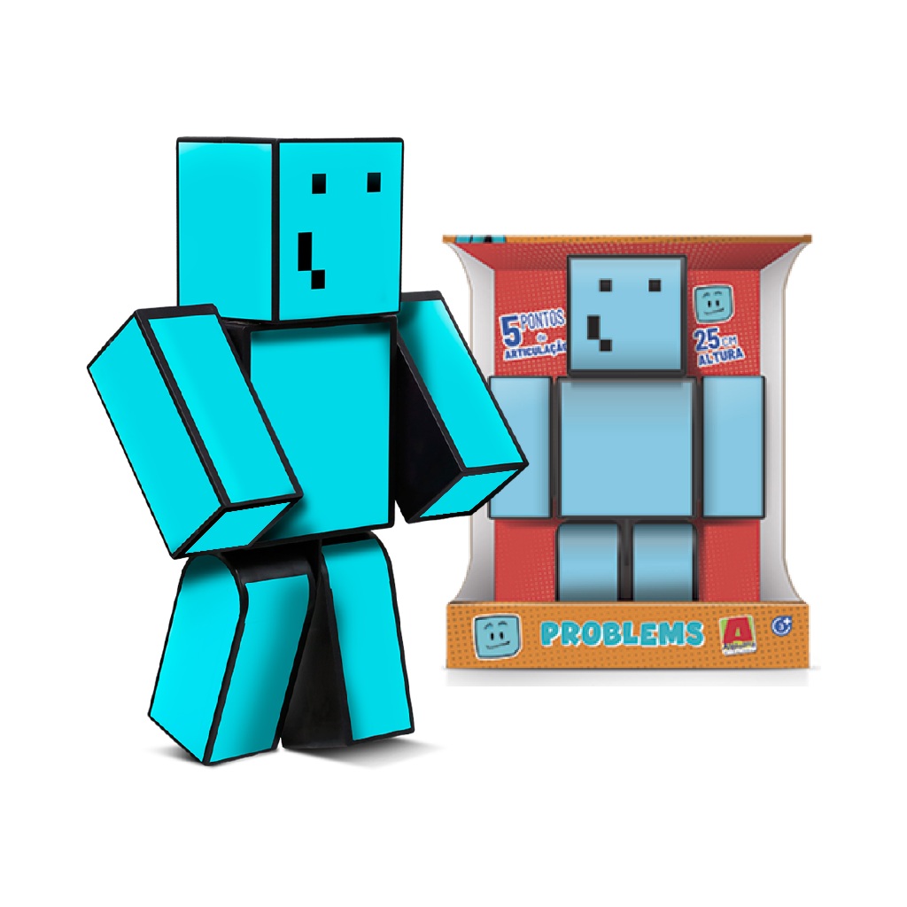 Boneco Problems 25cm Youtuber Gamer Articulado Brinquedo Colecionavel ...