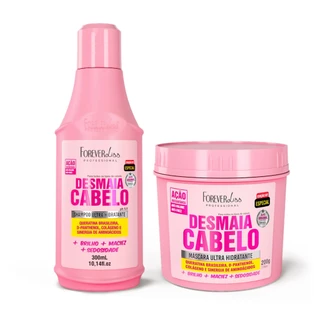 Kit Especial Desmaia Cabelo Forever Liss Shampoo 300ml e Máscara 200g em Oferta na Shopee
