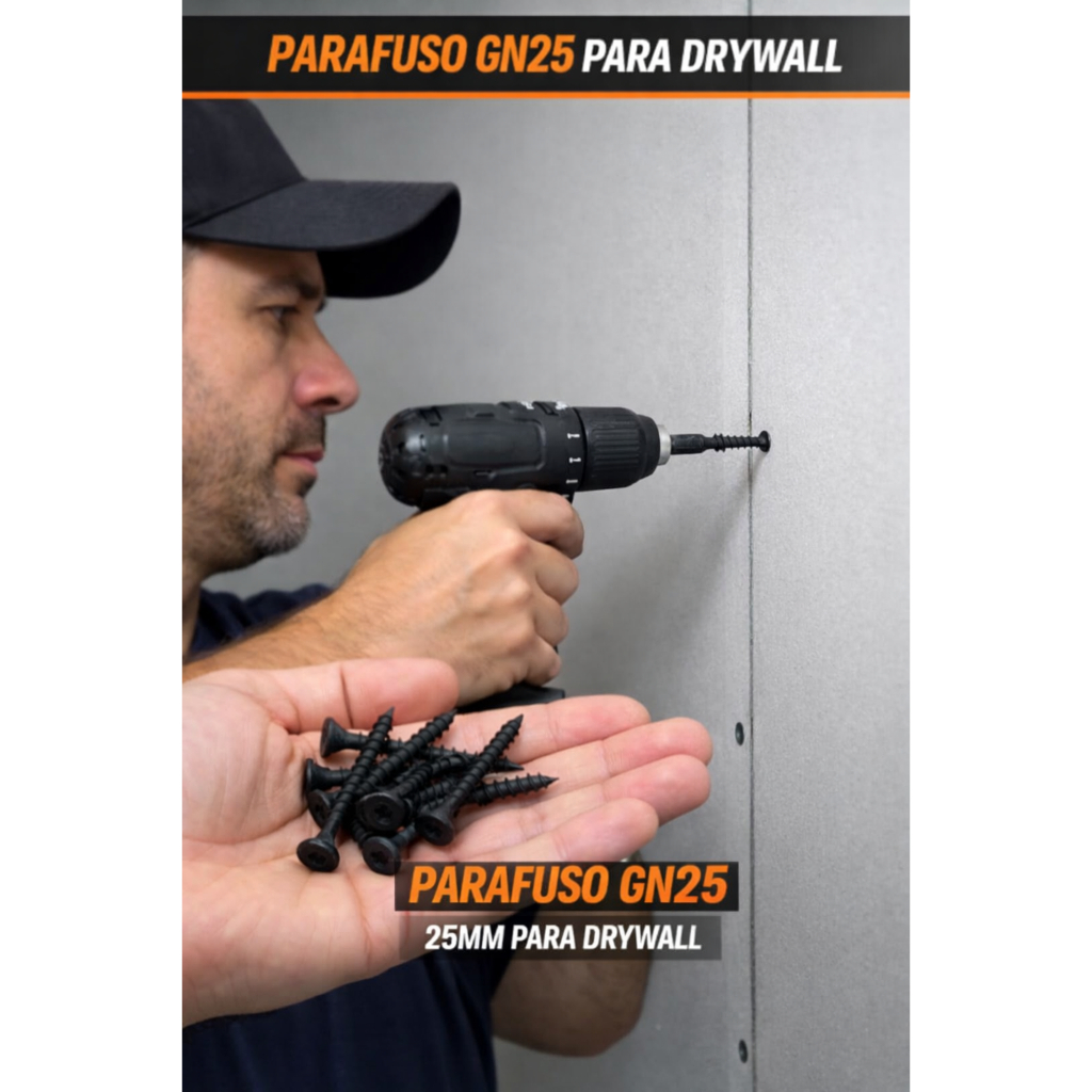 PARAFUSO GN25 PHILIPS PONTA AGULHA P/ CHAPAS DRYWALL,MDF, MADEIRA