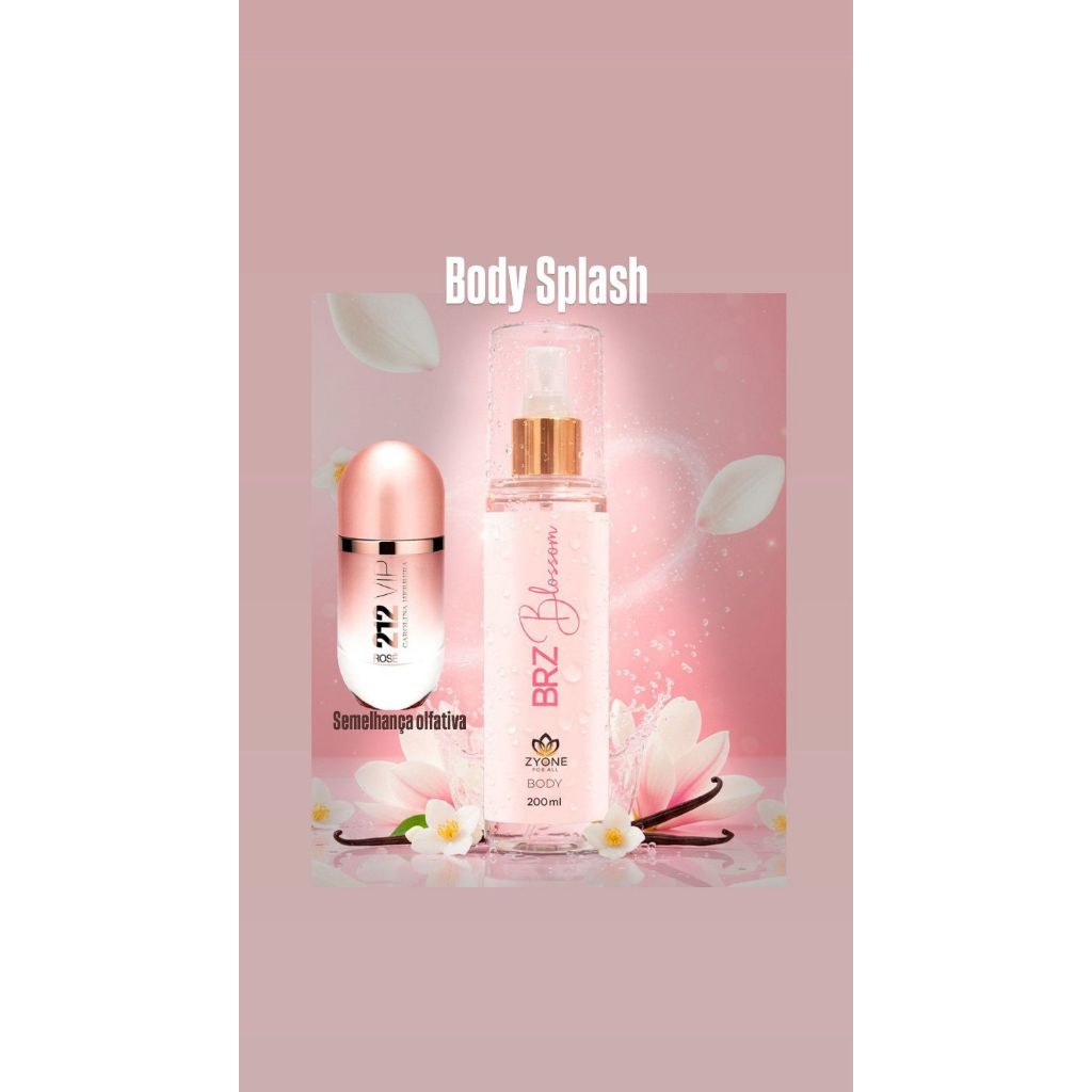 Zyone Body Spash 200ml Brz Blossom Sunshine Rubi Nectar Cristal
