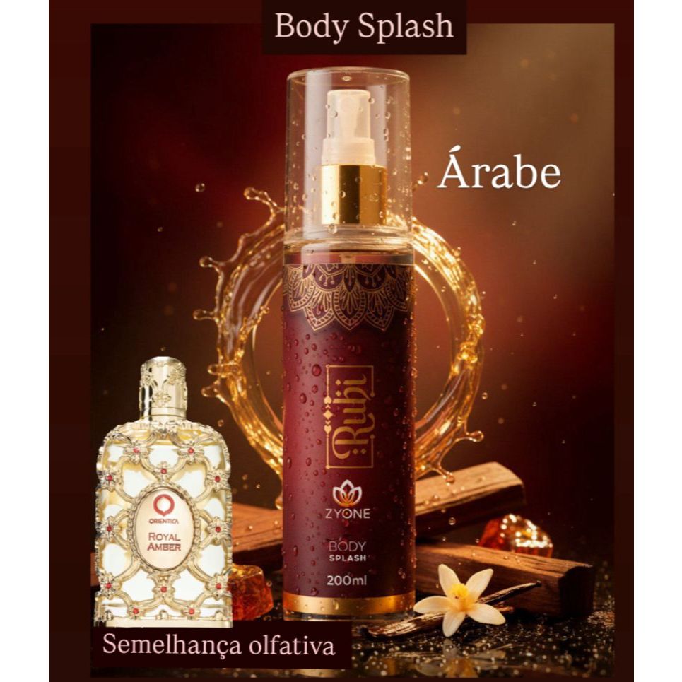 Zyone Body Spash 200ml Brz Blossom Sunshine Rubi Nectar Cristal