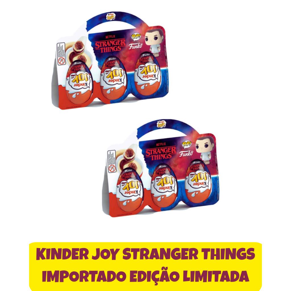 KINDER JOY STRANGER THINGS IMPORTADO 20G FERRERO EDIÇÃO LIMITADA 3