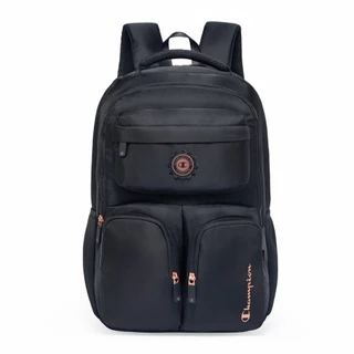 Mochila Champion Unissex Preta Múltiplos Bolsos Original em Oferta na Shopee