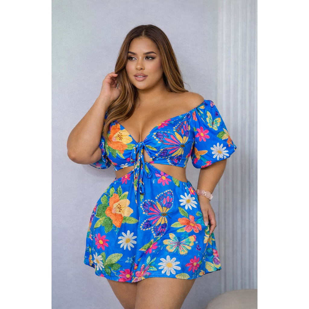 新品★MACINTOSH PLUS / FLORAL SHOPPE Macaquinho Plus Size Estampa Farme em Crepinho | Shopee Brasil