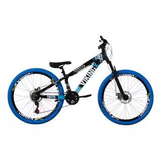 Bicicleta Aro 26 Vikingx preto azul Tuff 25/30 do Grau Vmaxx Pneu Azul em Oferta na Shopee