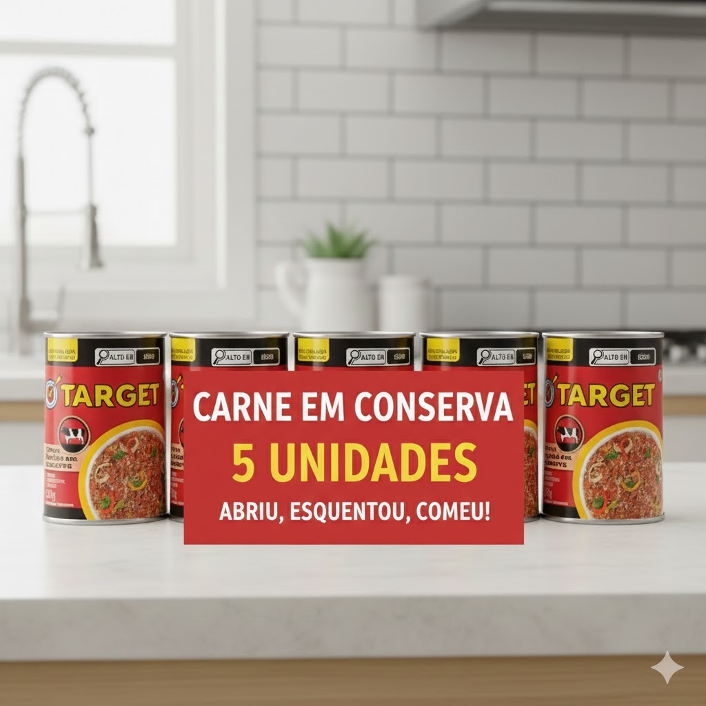 Carne Em Conserva 320g Target Friboi 5 Unidades Lata Enlatado | Shopee ...