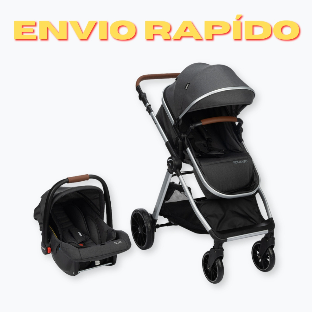 Carrinho Moises e Bebê Conforto Romanzo Ajustável Compacto Dobrável ...