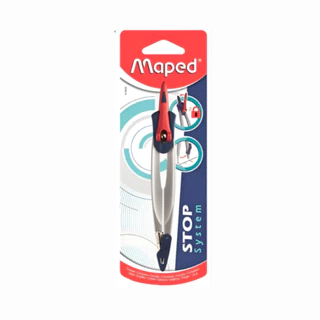 Compasso Escolar Escritório MAPED STOP SYSTEM em Oferta na Shopee
