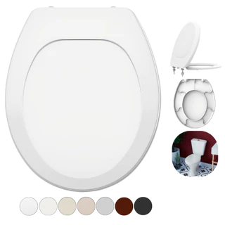 Assento Tampa Vaso Oval Premium Tupan Polipropileno Branco 1.6gpf 6lpf
