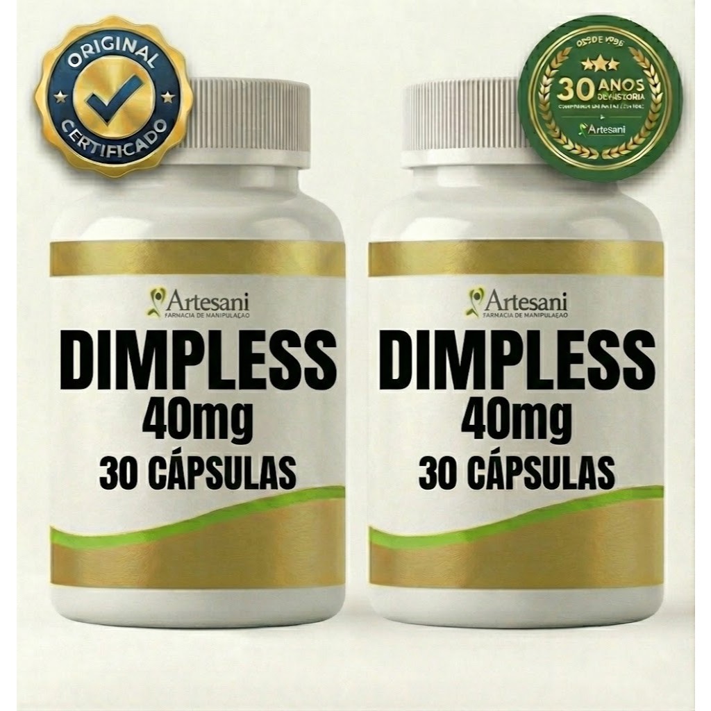 KIT 2 POTES Dimpless 40mg - 30 Cápsulas | COM Selo de Autenticidade ...