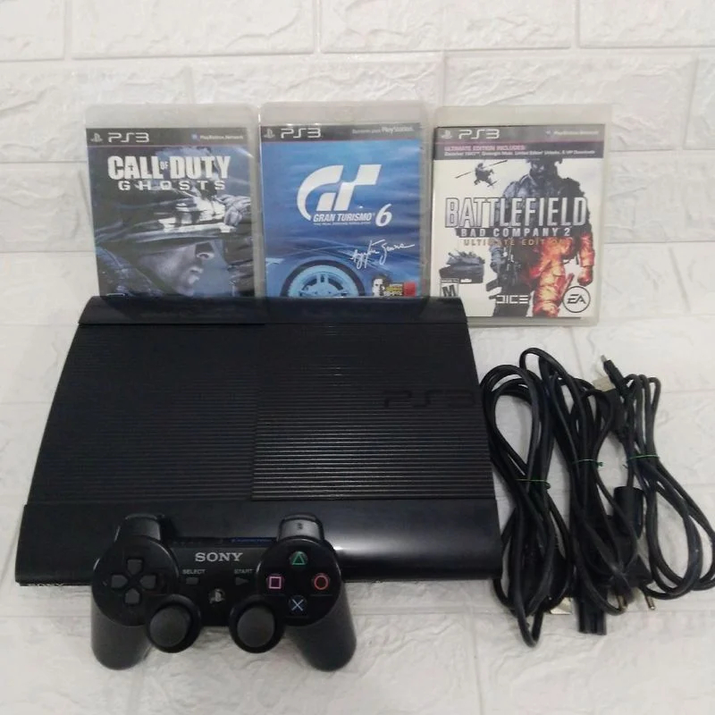 PlayStation3一式＋ソフト＋PlayStation2本体 PlayStation 3 Completo + 2 jogos originais brinde | Shopee Brasil