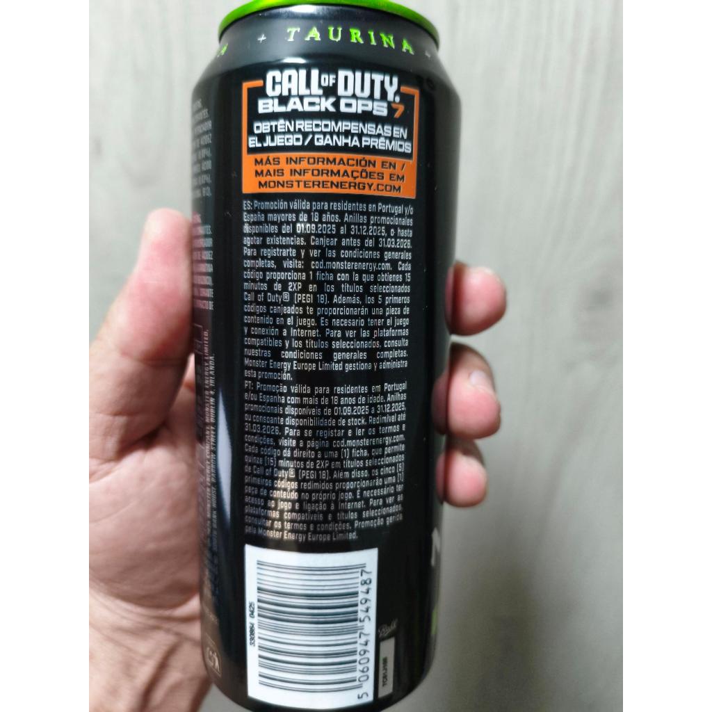 Monster Energy Zero Sugar - 500ml - edição COD Black OPS 7