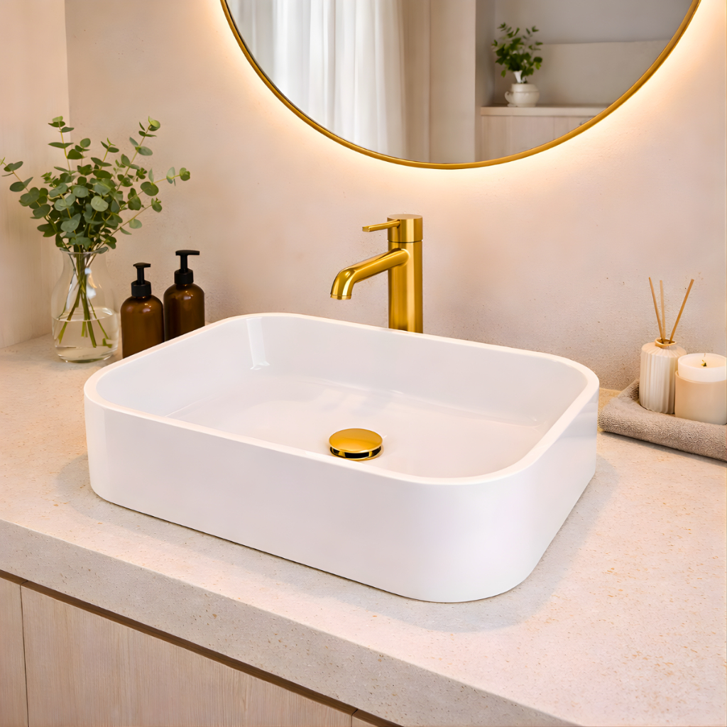* PROMOÇÃO * Pia Para Banheiro Cuba de Sobrepor Oxford Lavabo Apoio 37 ...