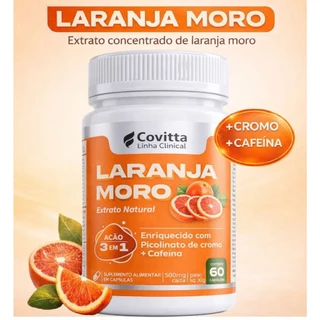 Suplemento Laranja M Original Covitta  60 Caps – Com Picolinato de cromo - Ação 3 em 1 em Oferta na Shopee